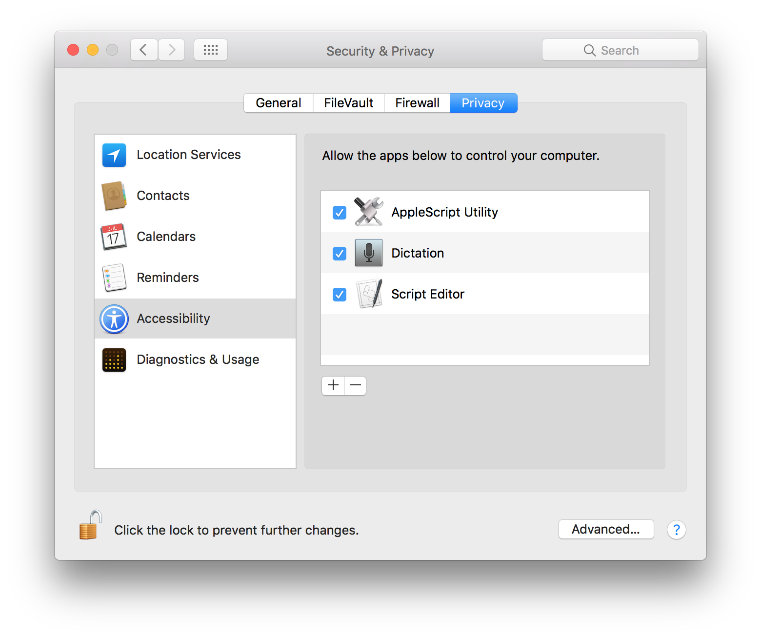security-prefs-done